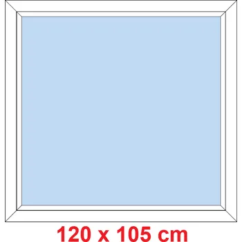 Okno Soft Plastové okno 120x105 cm, FIX neotevíravé