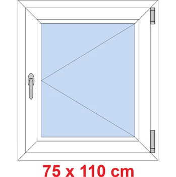 Okno Soft Plastové okno 75x110 cm, otevíravé