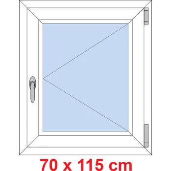 Okno Soft Plastové okno 70x115 cm, otevíravé