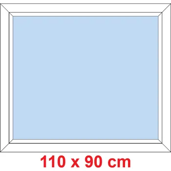 Okno Soft Plastové okno 110x90 cm, FIX neotevíravé