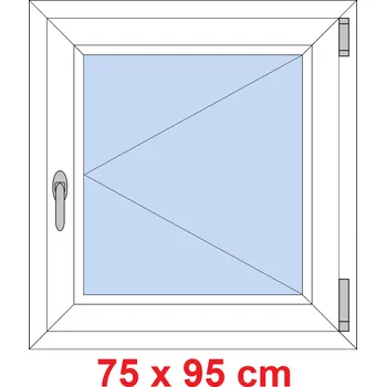 Okno Soft Plastové okno 75x95 cm, otevíravé