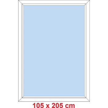 Okno Soft Plastové okno 105x205 cm, FIX neotevíravé