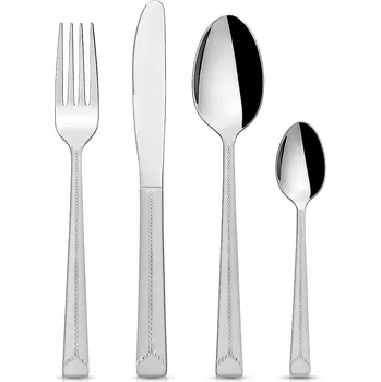 Příbor Sada příborů ocelové příbory pro 6 osob 24 ks vidlička lžíce nůž lžička