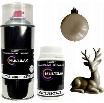 Barva ve spreji Lak ve spreji na figurky, skleněné a keramické ozdoby RAL 7006 LESKLÝ