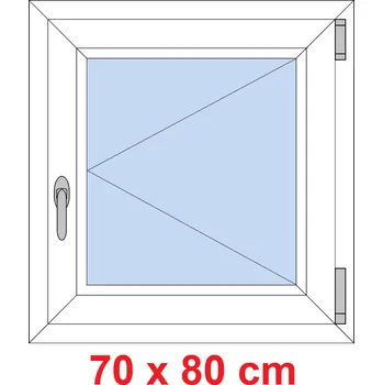 Okno Soft Plastové okno 70x80 cm, otevíravé