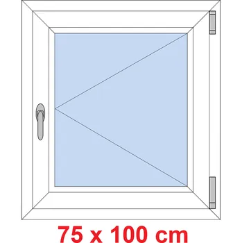 Okno Soft Plastové okno 75x100 cm, otevíravé
