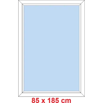 Okno Soft Plastové okno 85x185 cm, FIX neotevíravé