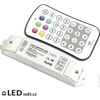 Ovladač světel L-TECH Mini M7 - Tlačítkový dálkový ovladač RGB s přijímačem