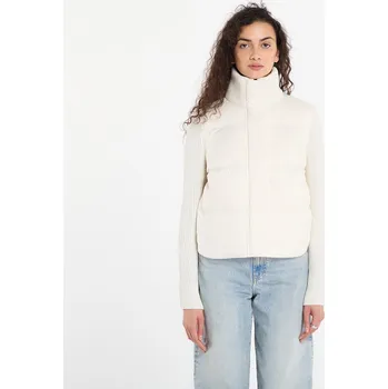 Bunda Tommy Hilfiger Modern Down Knit Mix Reg Jacket Ivory Silk M