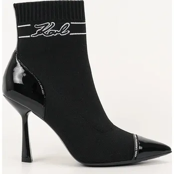 Dámské kozačky Nízké kozačky Karl Lagerfeld PANDARA dámské, černá barva, na podpatku, KL31357 KL31357.K00 99X, EUR 41