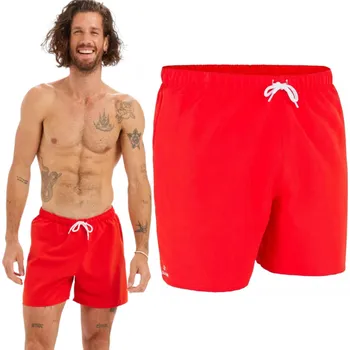 Pánské kraťasy KRAŤASY krátké koupací šortky červené RYCHLESCHNOUCÍ L