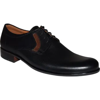 Pánské polobotky Di Janno pánská společenská obuv 319 Barva: černá, Velikost: 43