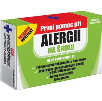 Bonbon Nekupto Vtipné mentolky alergie na školu 7,5 g