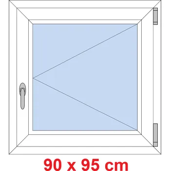 Okno Soft Plastové okno 90x95 cm, otevíravé