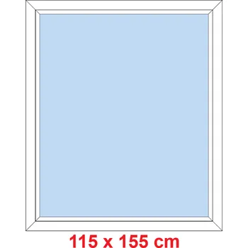Okno Soft Plastové okno 115x155 cm, FIX neotevíravé