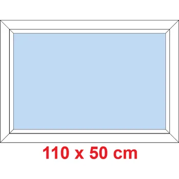 Okno Soft Plastové okno 110x50 cm, FIX neotevíravé
