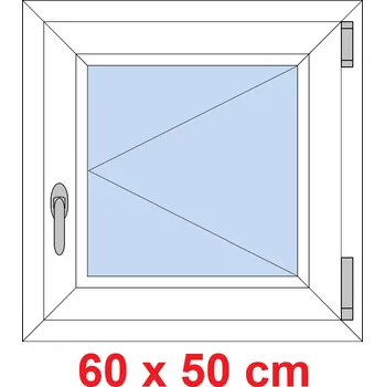Okno Soft Plastové okno 60x50 cm, otevíravé
