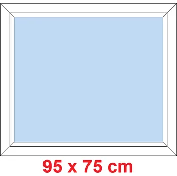 Okno Soft Plastové okno 95x75 cm, FIX neotevíravé