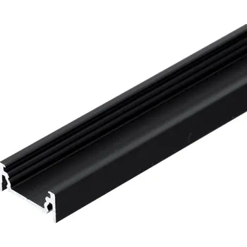 LED lišta Profil SURFACE10.v2 BC/U černý elox l 4+ (přířez)
