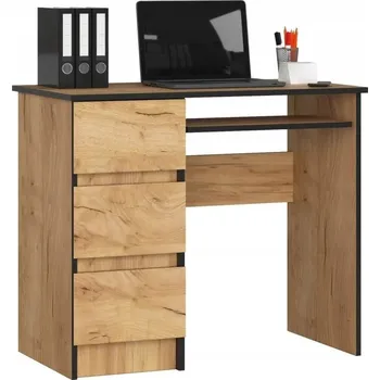 Obdélníkový psací stůl Akord 90 x 50 x 77 cm dub craft