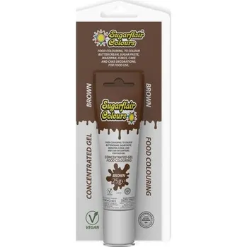 Čokoláda Gelová barva Sugarflair v TUBĚ - hnědá
