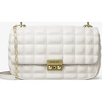 Michael Kors Tribe prošívaná kůže kabelka krémová + doprava zdarma