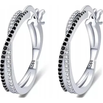 Náušnice Stříbrné náušnice Mennica Bydgoska 925 kroužky