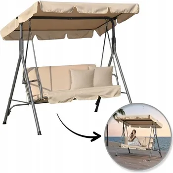 Zahradní houpačka Zahradní houpačka volně stojící Ecarla 110 x 130 cm