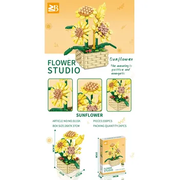 ostatní stavebnice Ramiz Sada květů slunečnic 550el.