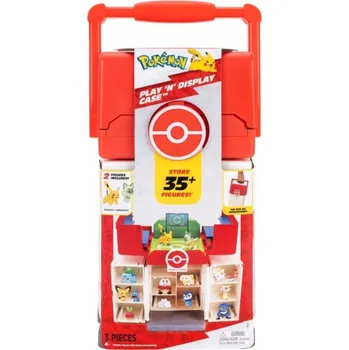 Figurka POKEMON Kufřík Play N Display + figurky Pikachu a Sprigatito PKW4048