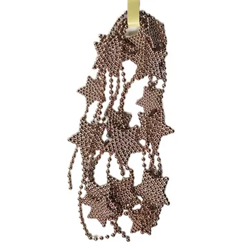 Vánoční dekorace UH Řetízek hvězdy pvc 2,7m bronz