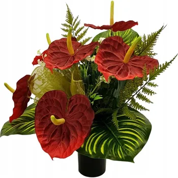 umělá květina KLASICKÁ KYTICE DO VÁZY UMĚLÉ KVĚTY NA HŘBITOV DUŠIČKY