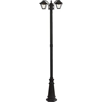 Venkovní osvětlení Venkovní lampa 2xE27/60W/230V IP44 232 cm černá