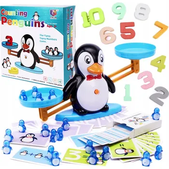 Rovnoramenná váha edukativní učení počítání tučňák du