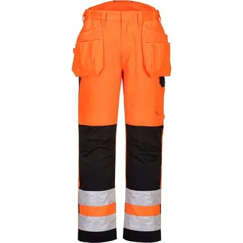Pracovní obuv PORTWEST Kalhoty Holster PW3 Hi-Vis Stretch PW242, do pasu, reflexní POR-PW242OBR32 32 Oranžová/černá
