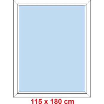 Okno Soft Plastové okno 115x180 cm, FIX neotevíravé