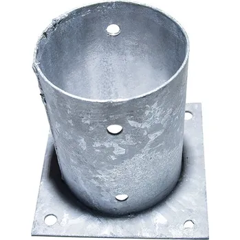 Tesařské kování Botka kotevní, kruhová s deskou, 80mm, žár. Zn