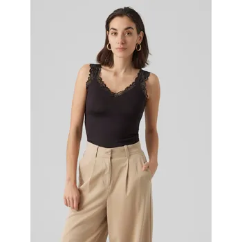 Dámské tričko Černé dámské tílko Vero Moda Rosa - Dámské Vero Moda černá | krémová 2709988