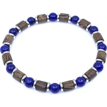 Náramek Jan Kos jewellery Ocelový náramek s hnědým zirkonem STA-6910