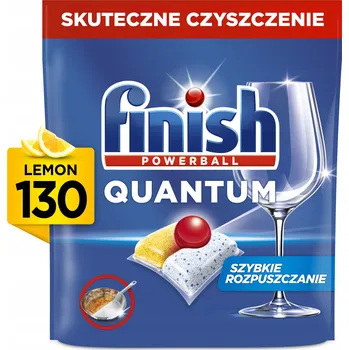 Přípravek do myčky Kapsle do myčky Finish Quantum All in 1 lemon 130 kusů