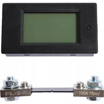 MĚŘIČ SPOTŘEBY ENERGIE DIGITÁLNÍ ELEKTROMĚR DC 100A PANELOVÝ