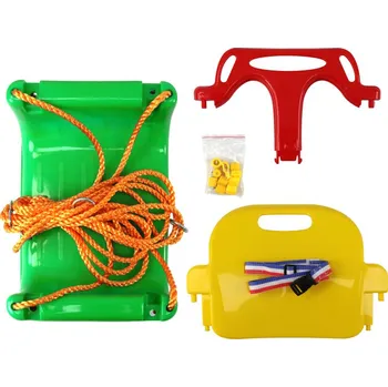 Dětská houpačka Aga4Kids Dětská houpačka s ohrádkou Zelená/Žlutá