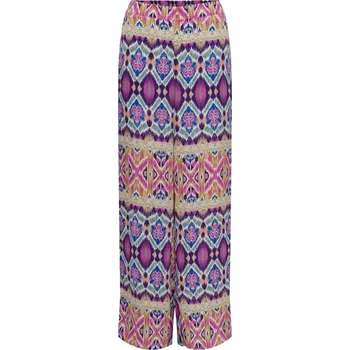 Dámské oblečení Dámské vzorované kalhoty Only Only tyrkysová | světle modrá | krémová | fuchsiová | fialová | vícebarevná 3457416