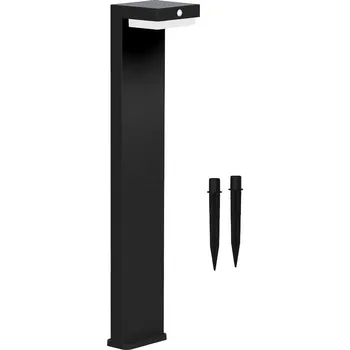 Venkovní osvětlení Kvadratický osvětlovací sloupek Zuma Line s integrovaným LED zdrojem, 71,3 cm, bílý