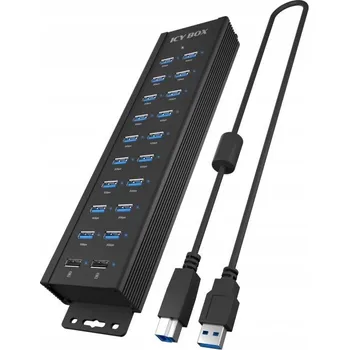 USB hub IcyBox IB-HUB1720-U3 20portový USB Hub