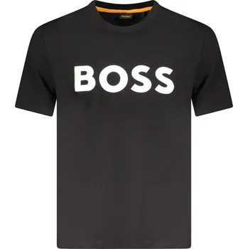 HUGO BOSS MEN'S SHORT SLEEVE T-SHIRT BLACK Boss černá | bílá 3369382