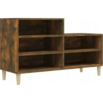 Botník Police na boty, kouřový dub, 102x36x60 cm