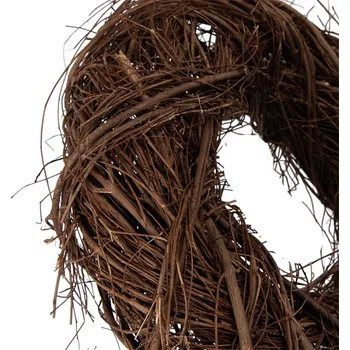 Věnec Přírodní hnědý proutěný věnec Woodly XXS - Ø 25*7cm