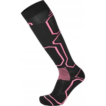 Dámské ponožky Lyžařské ponožky MICO Ski Medium Weight Warm Control nero/fucsia fluo Velikost: 38-40