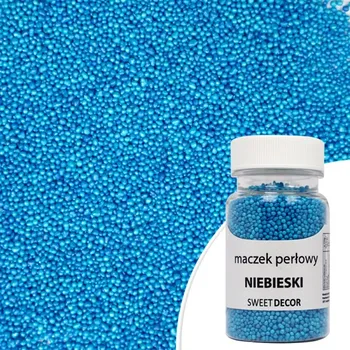 Jedlá dekorace na dort Sweet Decor Posypka MÁK PERLOVÝ MODRÝ, 50 g